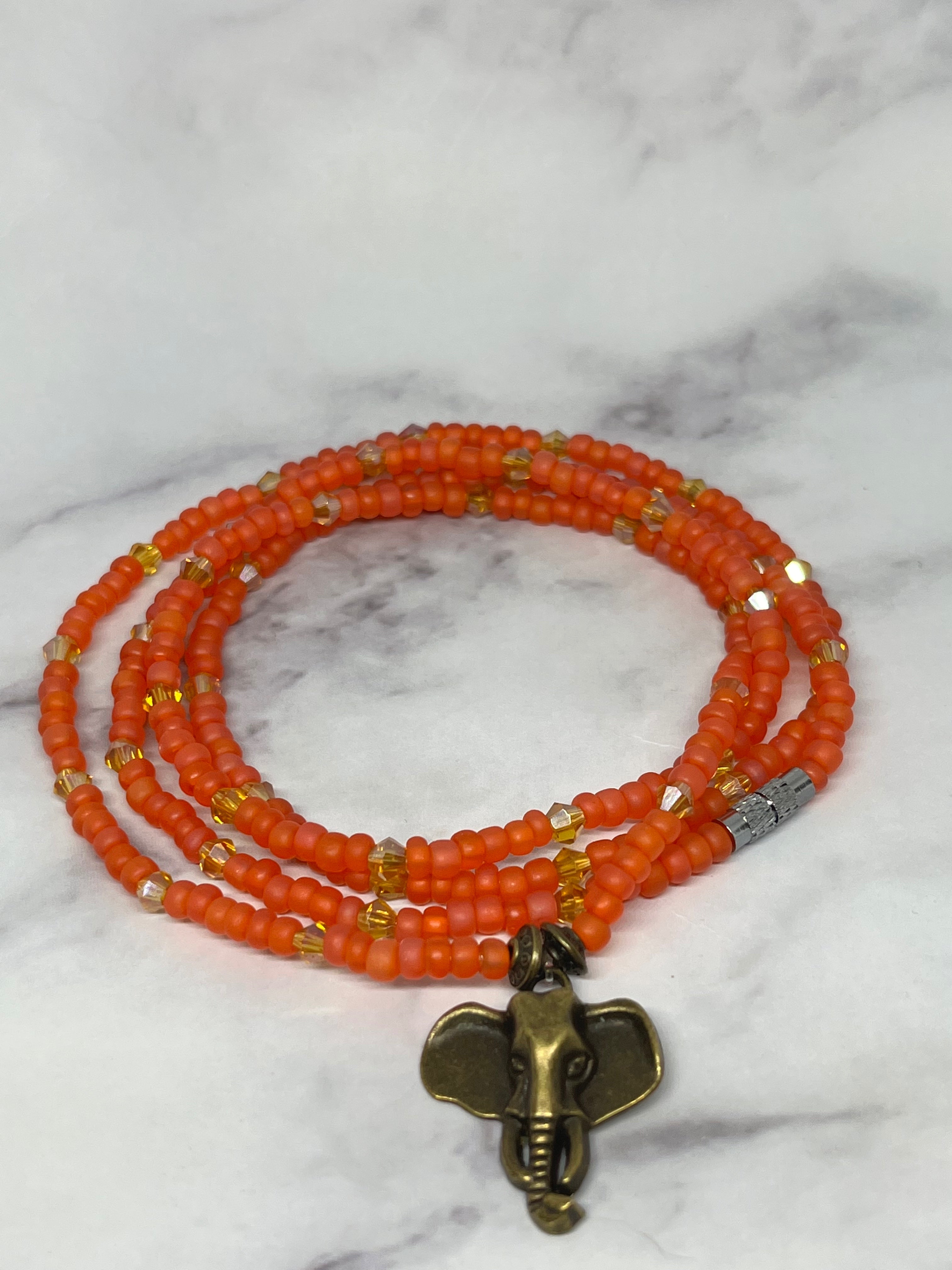 The Golden Ember Elephant Waistbead