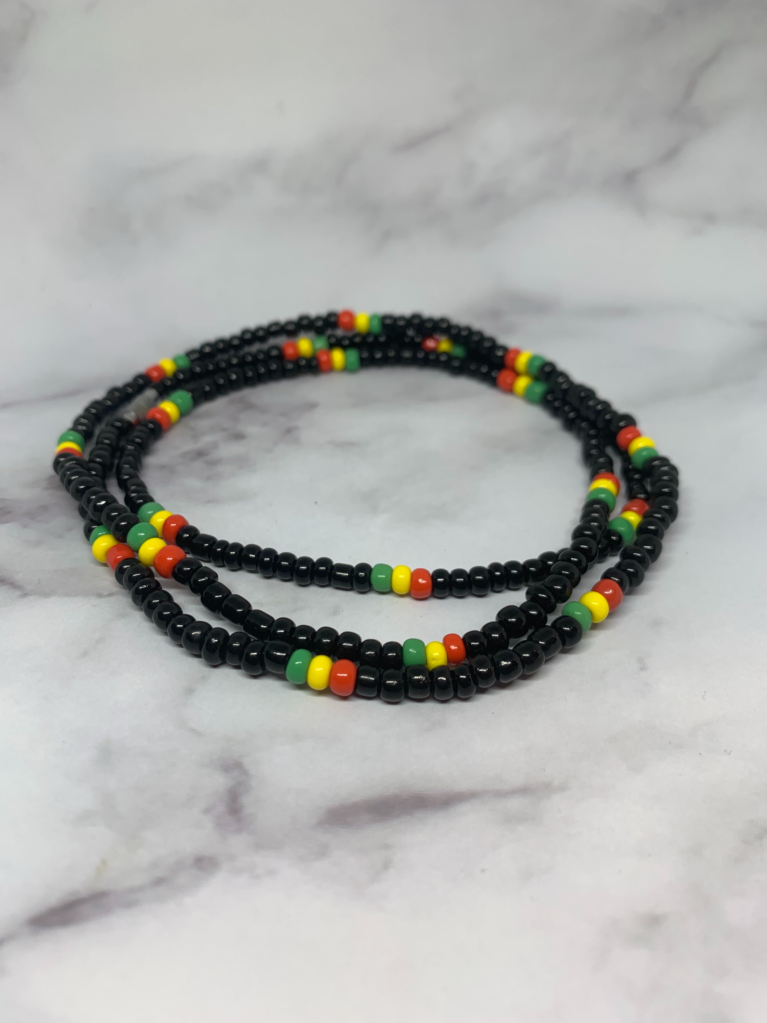 Midnight Rasta Unity Waistbeads