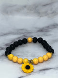 The Sunfire Bloom Lava Bracelet
