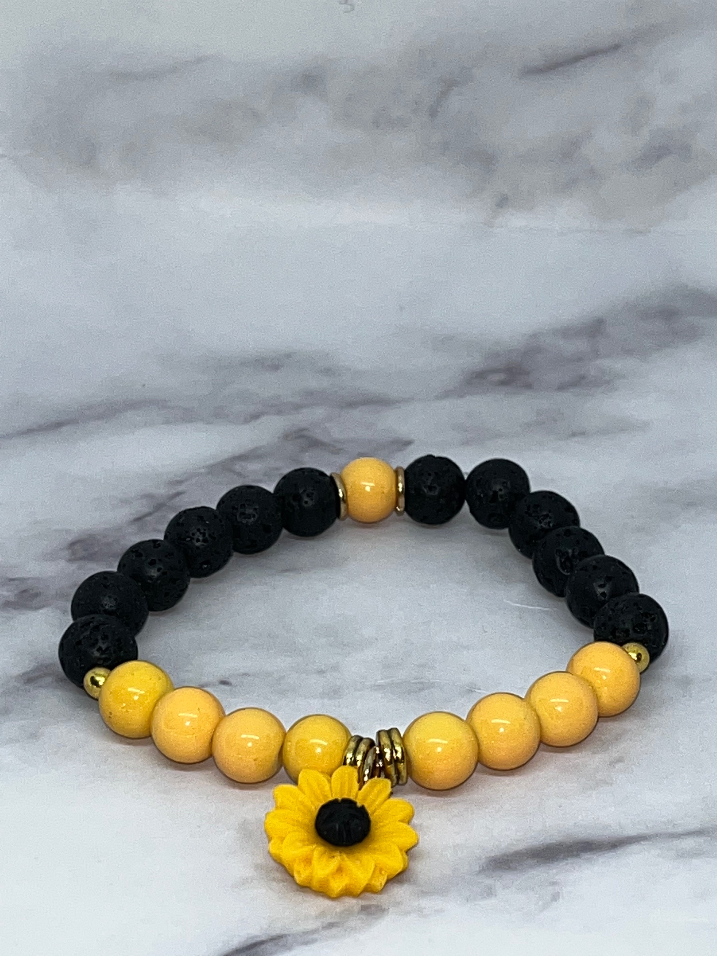 The Sunfire Bloom Lava Bracelet