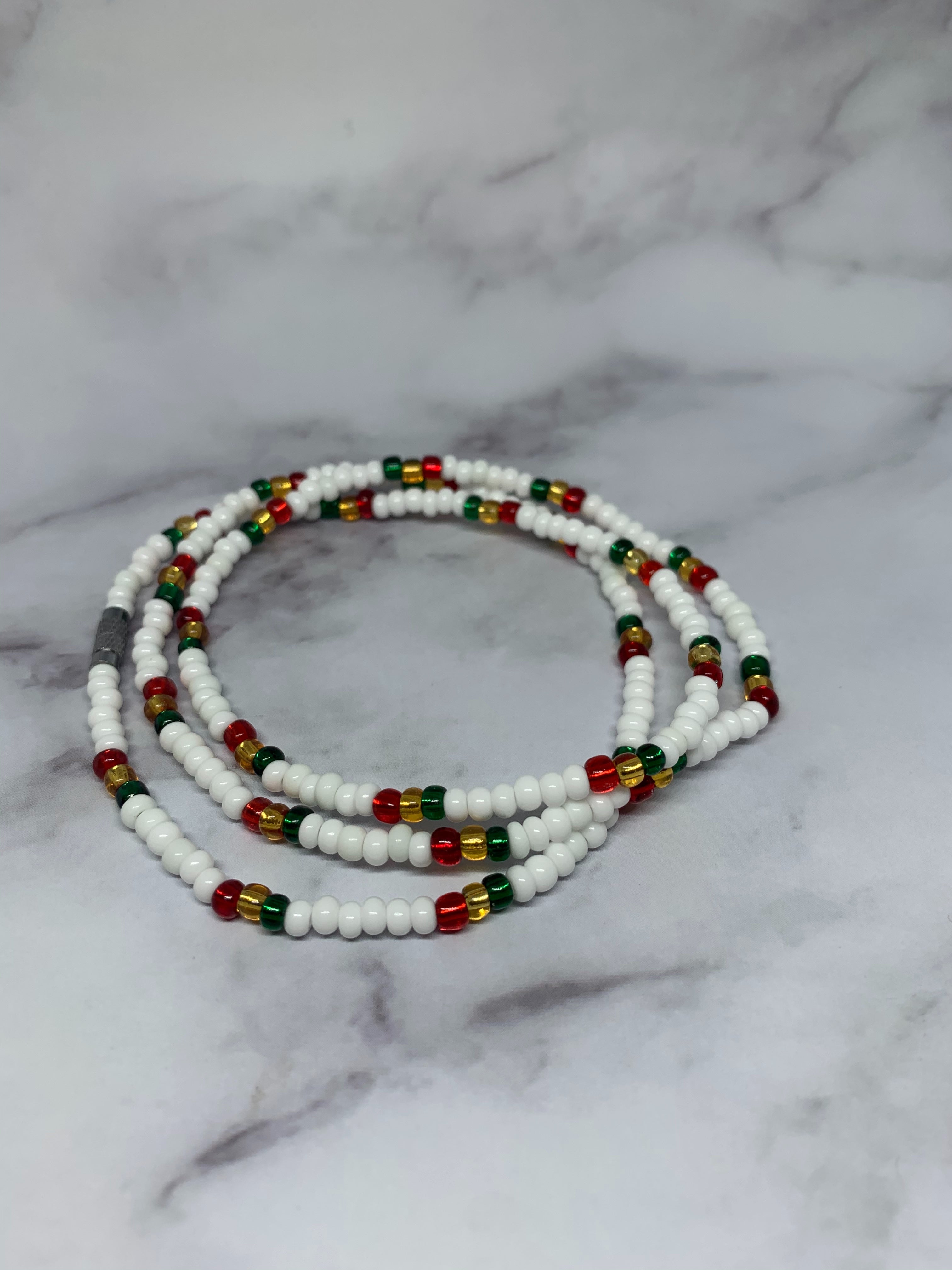 Regal Rasta Glow Waistbeads