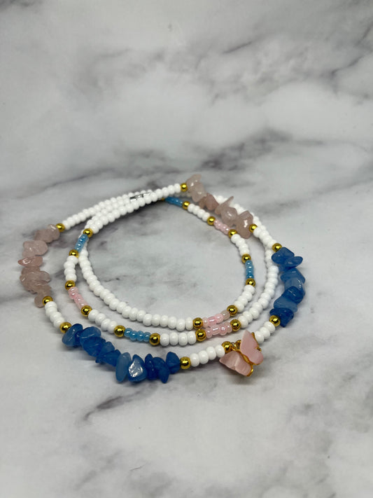 Blush Ocean Harmony Waist Beads