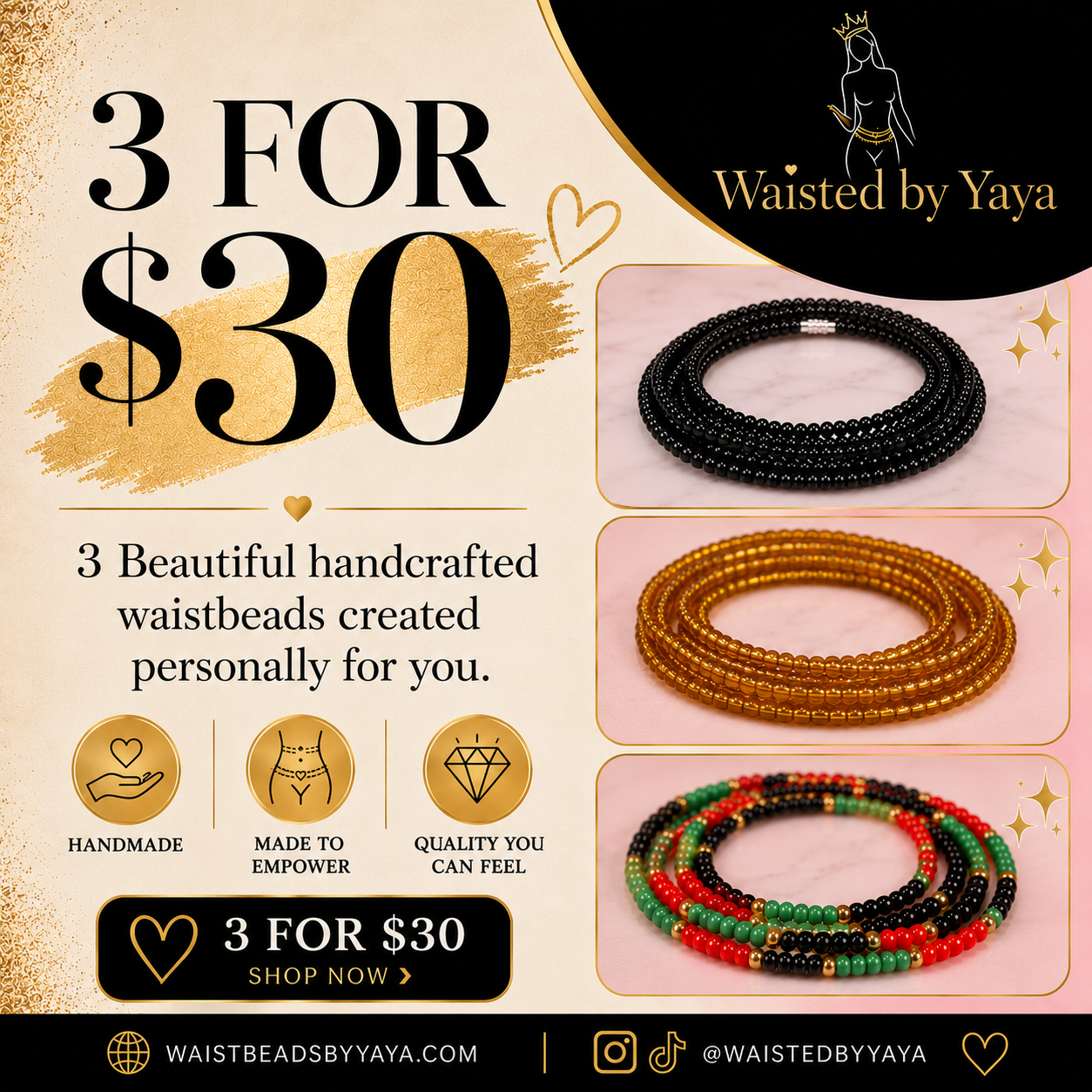 3 for 30 Waistbead Deal