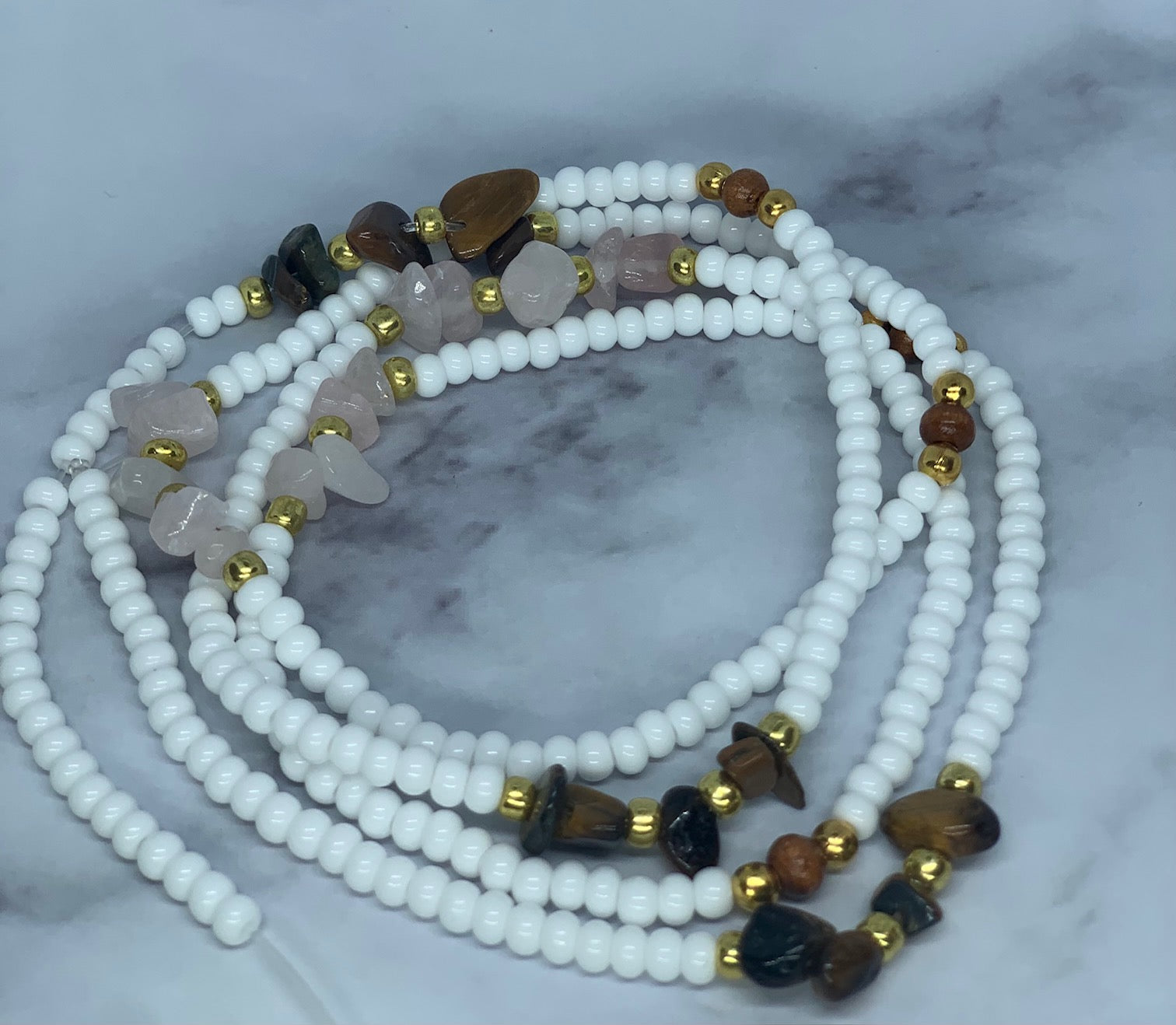 Golden Blush Protection Waistbeads