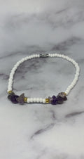Amethyst Serenity Anklet